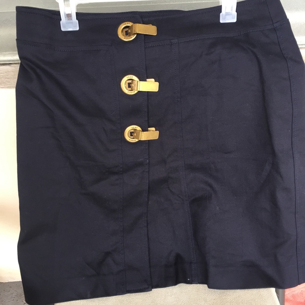 Tory Burch Navy Blue Skirt Sz 12